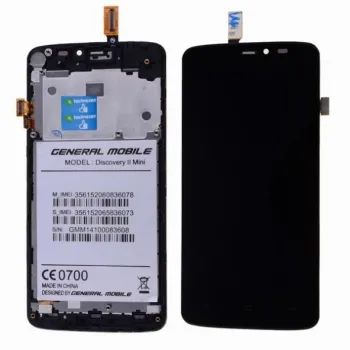 General Mobile Discovery 2 Mini Lcd Ekran Dokunmatik SİYAH ÇITALI 