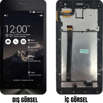 Asus Zenfone 5 Lite LCD (A502CG) Ekran Dokunmatik ÇITALI SİYAH