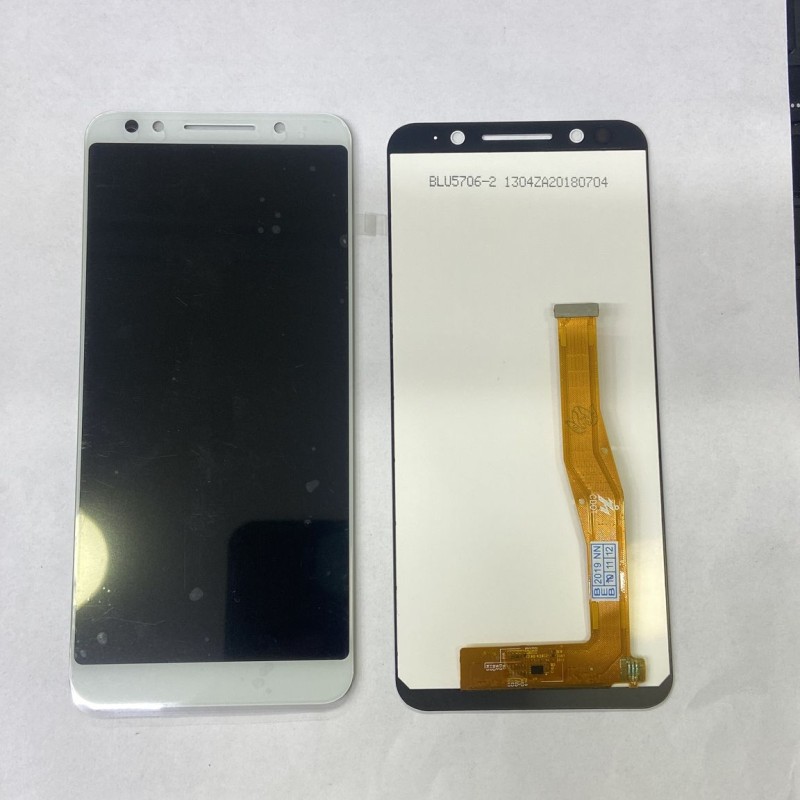 Alcatel 3X 5058 ile Uyumlu Lcd Ekran Dokunmatik BEYAZ ÇITASIZ	