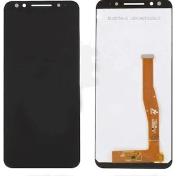 Alcatel 3X 5058 ile Uyumlu Lcd Ekran Dokunmatik SİYAH ÇITASIZ 