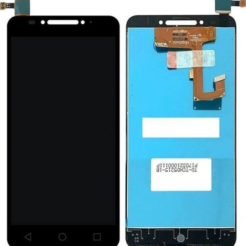 Alcatel Uyumlu Ot-5085d A5 Lcd Ekran Dokunmatik Siyah Çıtasız