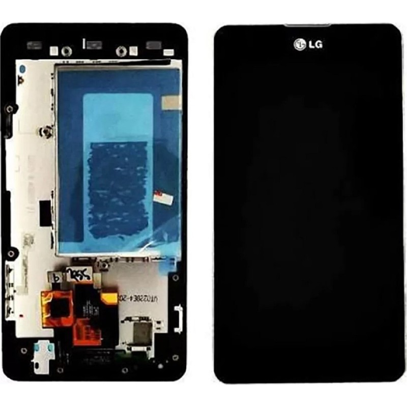 Lg Optimus G E975 LCD Ekran Dokunmatik Siyah Çıtalı