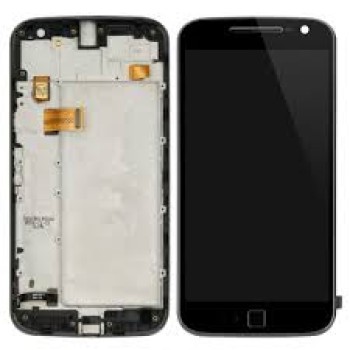Motorola Uyumlu Moto G4 Plus Lcd Ekran Siyah Çıtalı