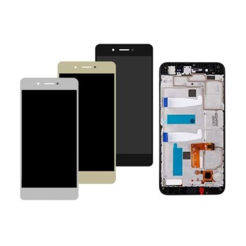 Huawei GR3 ile Uyumlu Lcd Ekran Dokunmatik Çıtalı Beyaz 