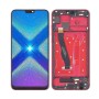 Honor 8x Uyumlu Lcd Ekran Dokunmatik Kırmızı Çıtalı
