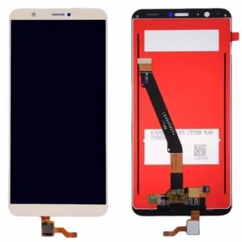 Huaweı P Smart 2018 ile Uyumlu Lcd Ekran Dokunmatik Beyaz Çıtasız	