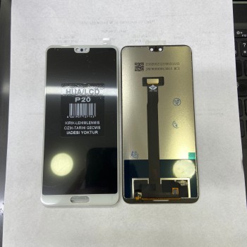 Huaweı P20 (EML-L09) İle Uyumlu Lcd Ekran Dokunmatik BEYAZ renk 