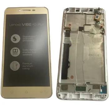 Lenovo K5 Plus A6020A46 Lcd Ekran Dokunmatik GOLD Çıtalı
