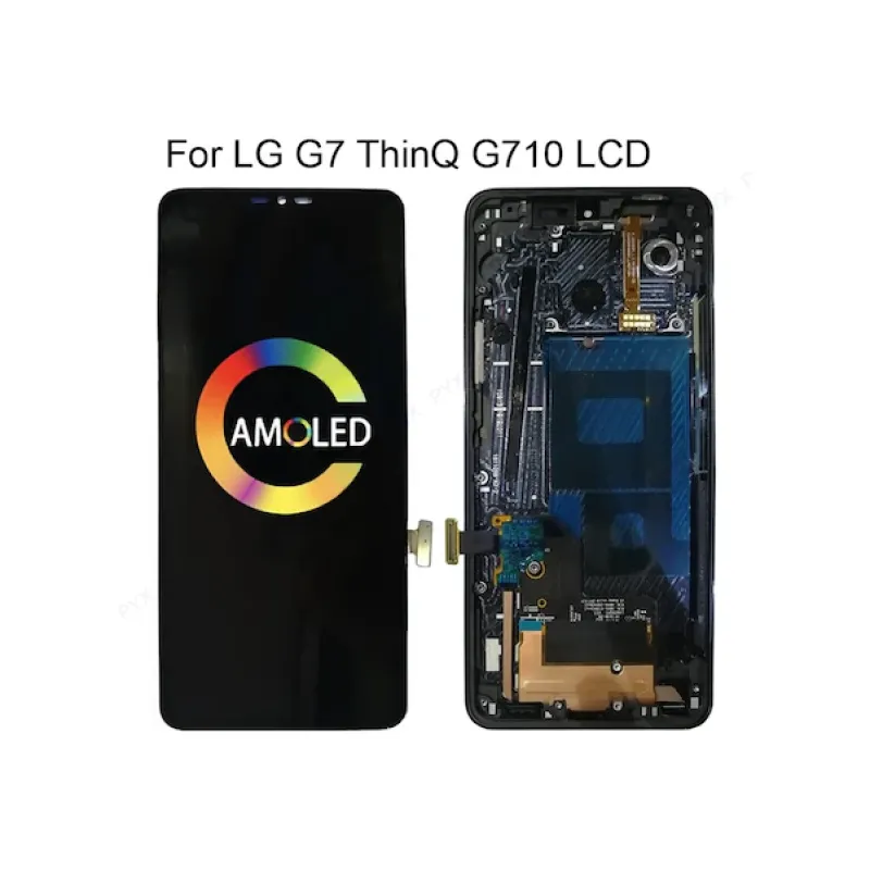 LG G7 LCD Ekran Dokunmatik SİYAH ÇITALI LCD