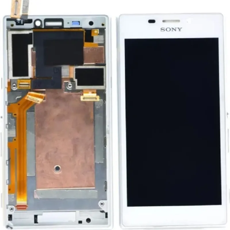 Sony Xperia M2 LCD Ekran Dokunmatik BEYAZ Çıtalı