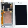 Sony Xperia M2 LCD Ekran Dokunmatik BEYAZ Çıtalı