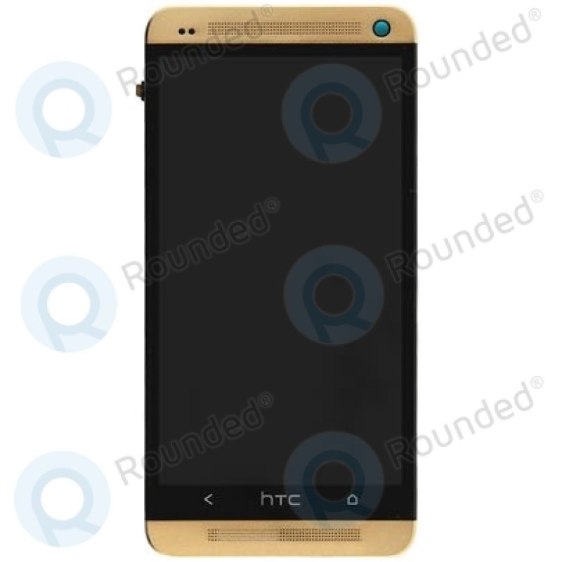 Htc M7 Lcd Ekran Dokunmatik Çerçeveli GOLD LCD EKRAN	