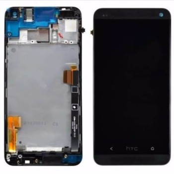 Htc M7 Lcd Ekran Dokunmatik Çerçeveli SİYAH LCD EKRAN	