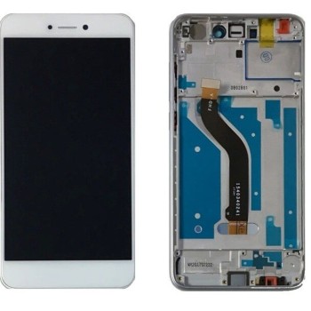 P9 Lite 2017 Uyumlu Lcd Ekran Dokunmatik Beyaz Çıtalı