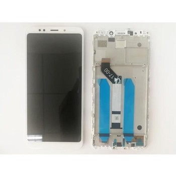 Redmi 5 Plus Çıtalı Lcd Dokunmatik Ekran Beyaz