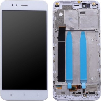 Xiaomi Mi A1 / Mi 5x Lcd Ekran Dokunmatik Çıtasız BEYAZ	ÇITALI 