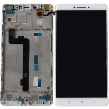 Xiaomi Mi Max LCD Ekran Dokunmatik Panel Beyaz Çıtalı 