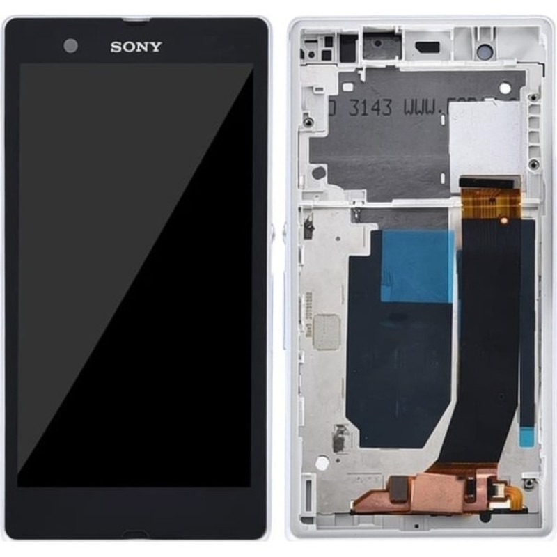 Sony Xperia Z Lcd Ekran Dokunmatik FULL Çıtalı BEYAZ 