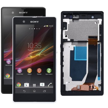 Sony Xperia Z Lcd Ekran Dokunmatik FULL Çıtalı SİYAH