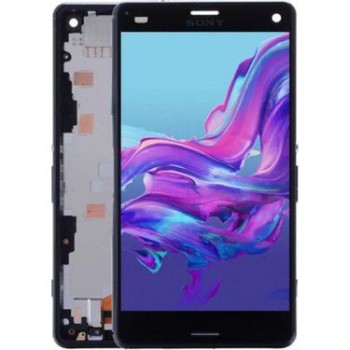 Sony Xperia Z3 Compact / Mini LCD Ekran Dokunmatk Panel Çıtalı SİYAH 
