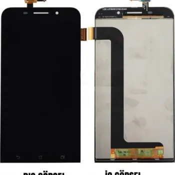 Asus Zenfone Max ZC550KL Uyumlu Lcd+Dokunmatik çıtasız - SİYAH 