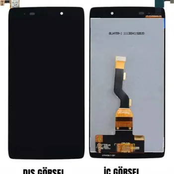 Alcatel Idol 3 (4.7) Uyumlu Org Lcd+Dokunmatik SİYAH ÇITASIZ 